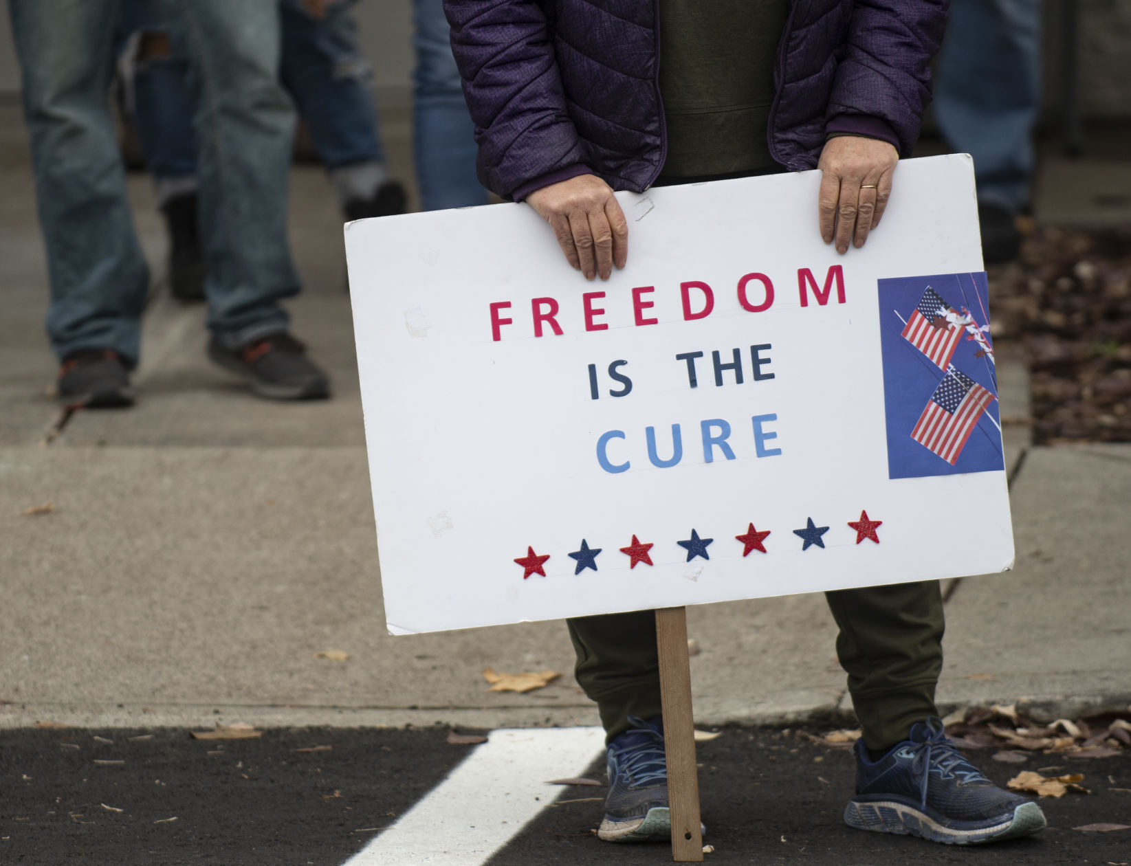 No Mask Mandates rally in Twin Falls